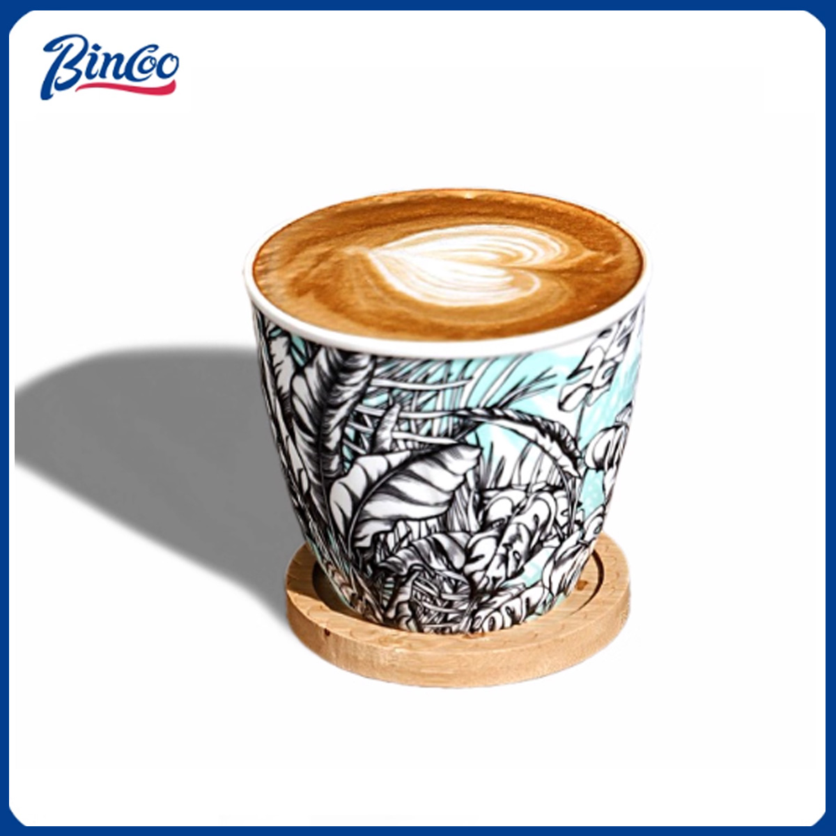 Coffee Tea Latte - BINCOO 세라믹 커피 컵 크리에이티브 정글