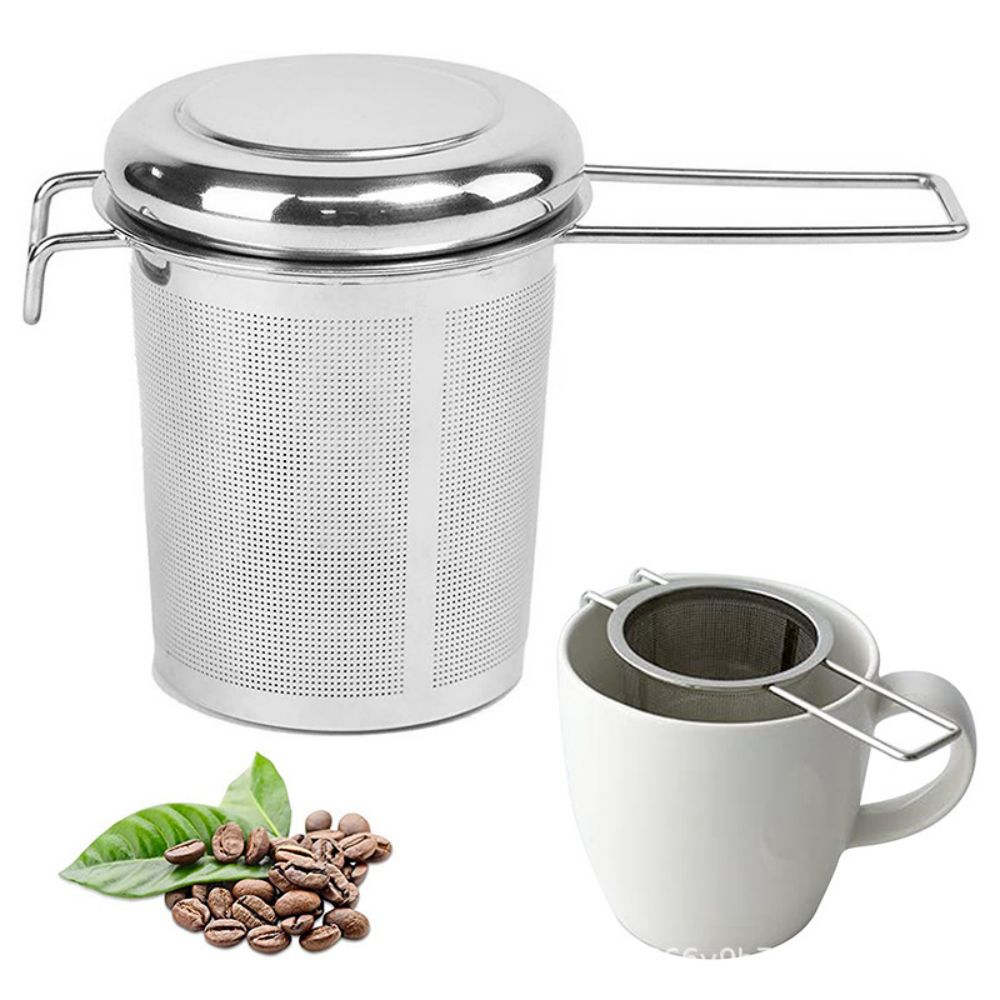 Tea Strainer Mesh - 304 스테인리스 스틸 차 배수구, 뚜껑이