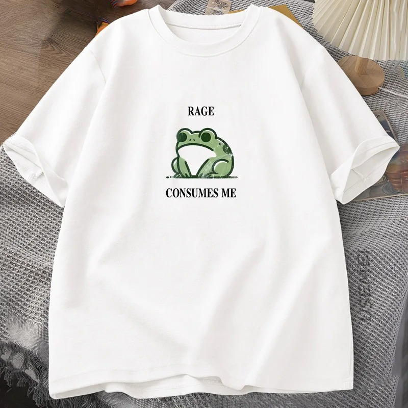 Coffee Tea Or Me - 분노가 나를 집어삼켰다 개구리 빈티지 티셔츠