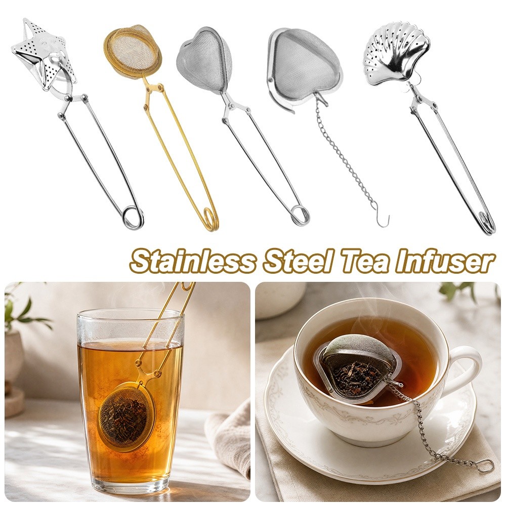 Tea Strainer Mesh - 창의적인 스테인리스 스틸 차 인퓨저 재사용