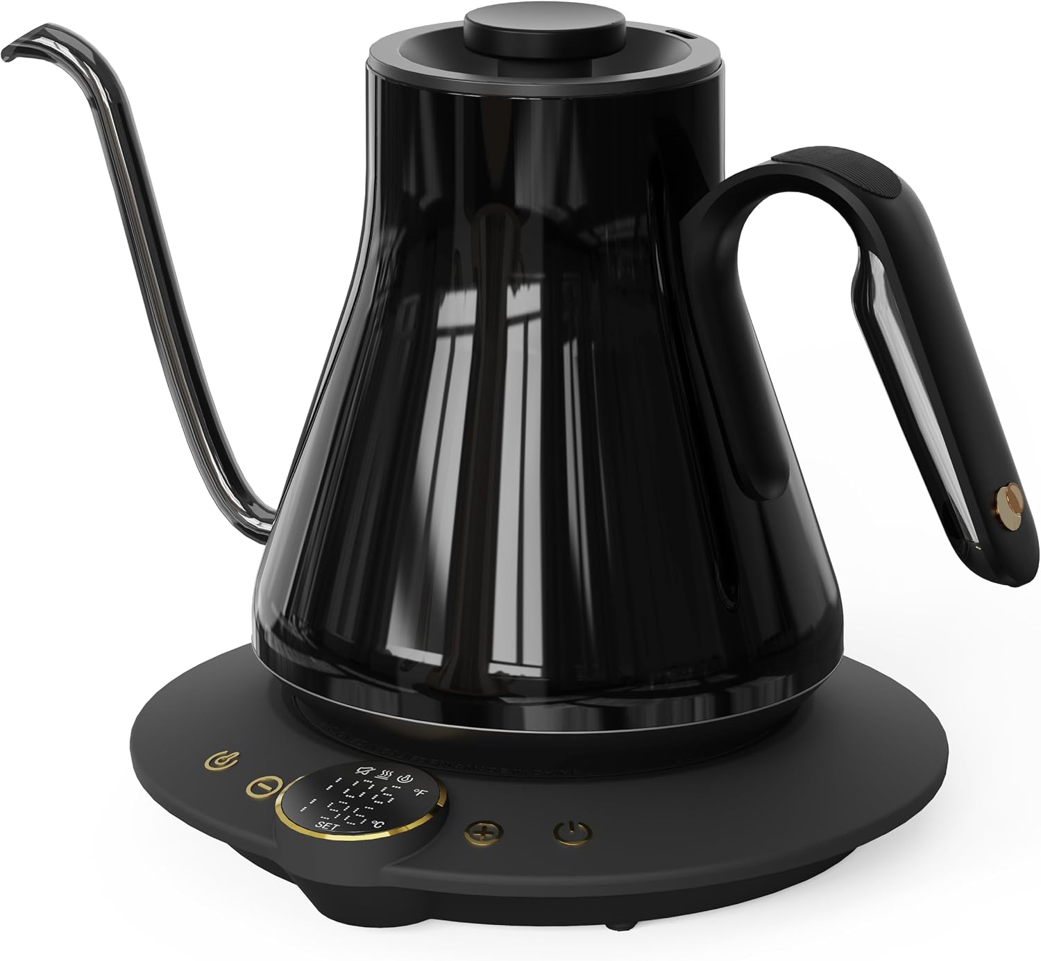 Pour Over Kettle - 구즈넥 전기 주전자, ±1 ° 정밀한