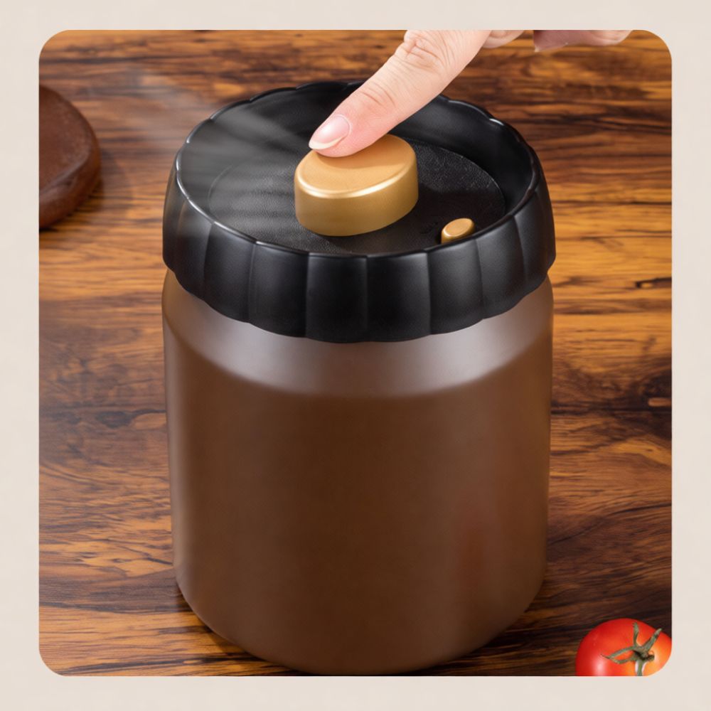 Coffee Tea Organizer - 진공 밀폐 커피 원두 보관 용기,