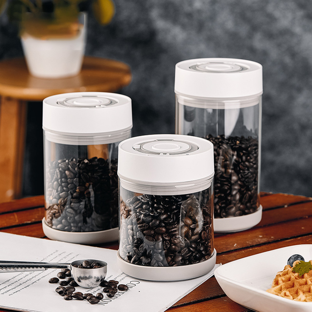 Coffee Tea Organizer - 주방 습기 방지 유리 커피콩 항아리