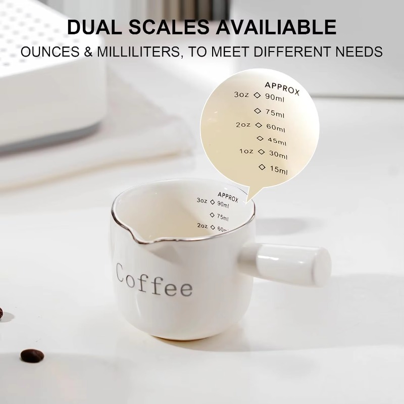 Coffee Tea Latte - 손잡이가 달린 미니 세라믹 커피 컵,