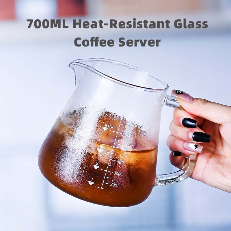 Pour Over Kettle - 신제품 고보로실리케이트 700ml 유리 푸어 오버