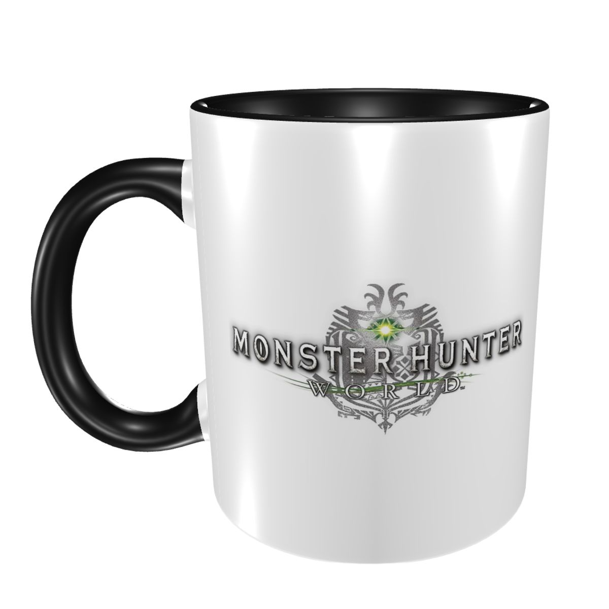 Coffee Tea Logo - 몬스터 헌터 월드 로고 머그 재미있는