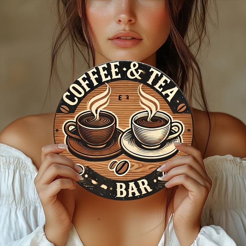 Coffee Tea Logo - [2D 플랫] 알루미늄 커피 및 차