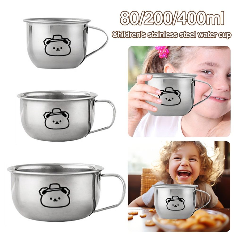 80/200/400ml 어린이용 물컵, 곰돌이 디자인, - Coffee Tea Milk 리뷰 및 가격