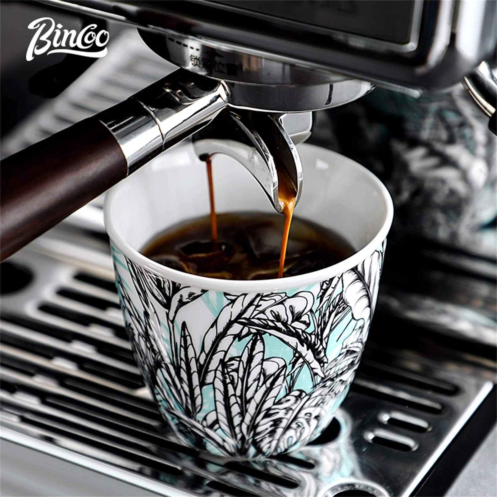 BINCOO 세라믹 커피 컵 크리에이티브 정글 플라워  - Coffee Tea Latte 리뷰 및 가격