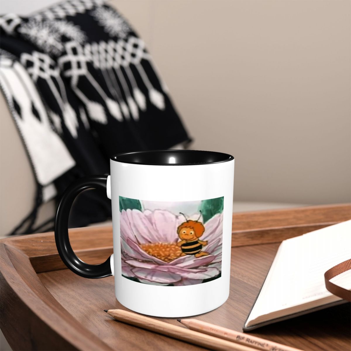 마야 꿀벌 머그 재미있는 세라믹 커피 컵 차 머그잔 우 - Maya Coffee & Tea Ulasan 리뷰 및 가격