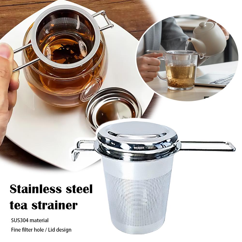 1/2개입, 뚜껑이 있는 스테인리스 스틸 이중 손잡이  - Tea Strainer Mesh 리뷰 및 가격