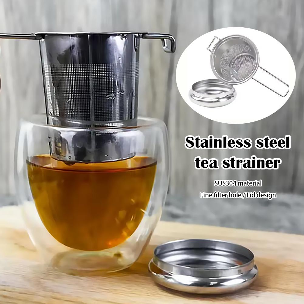 1/2개입, 뚜껑이 있는 스테인리스 스틸 이중 손잡이  - Tea Strainer Mesh 리뷰 및 가격