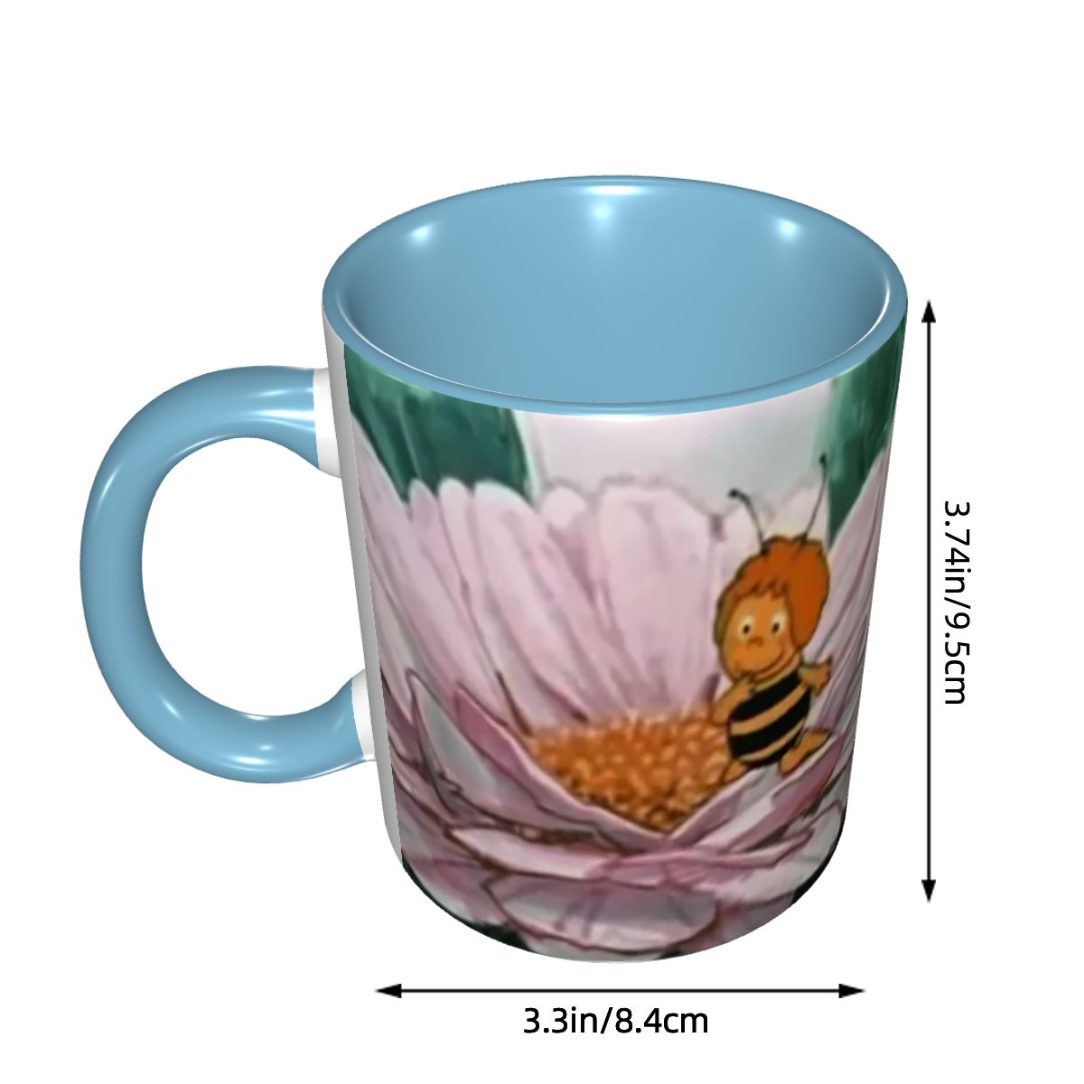 마야 꿀벌 머그컵 재미있는 세라믹 커피컵 차 머그컵 우 - Maya Coffee & Tea Ulasan 리뷰 및 가격