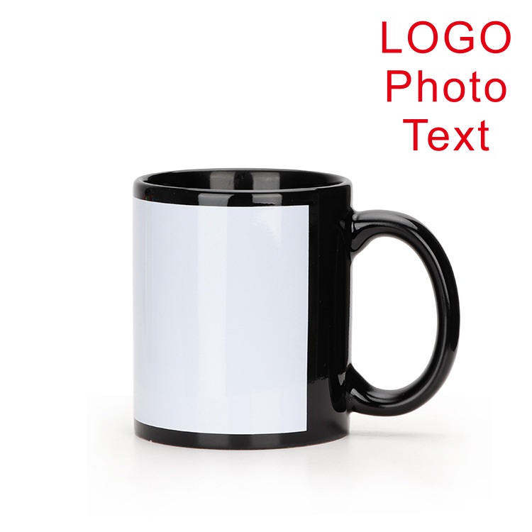 블랙 컵 DIY 로고 세라믹 350ML 머그잔 사용자  - Coffee Tea Logo 리뷰 및 가격
