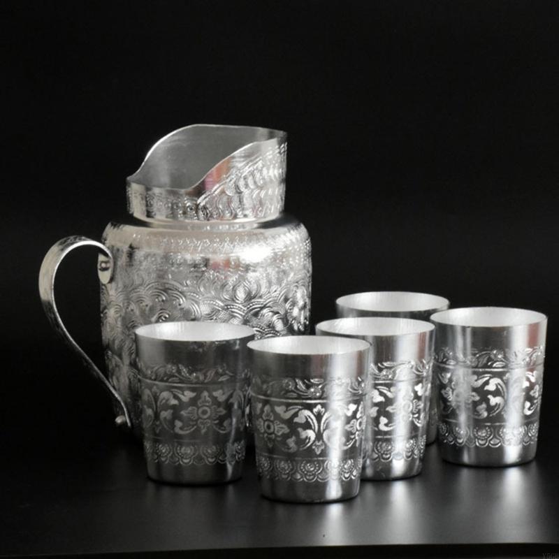 태국 스타일 주석 컵 태국 전통 디자인 마시는 컵 커피 - Coffee Tea Thai 리뷰 및 가격