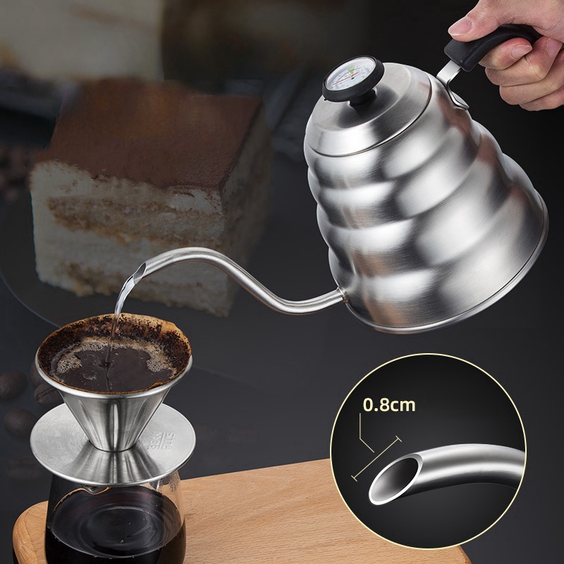 스테인레스 스틸 온도계가있는 커피 포트 위에 부어 백조 - Pour Over Kettle 리뷰 및 가격