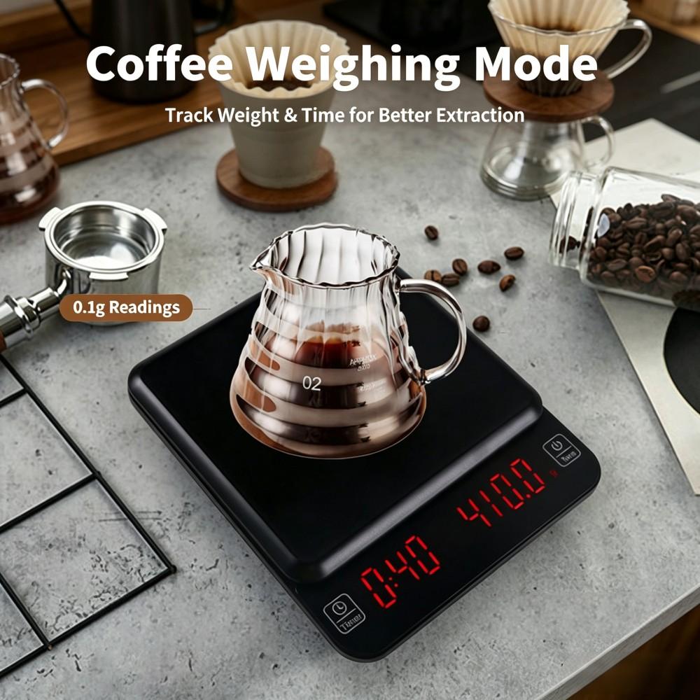 3kg/0.1g 고정밀 디지털 커피 저울, LED 휴대 - Coffee & Tea Haus 리뷰 및 가격