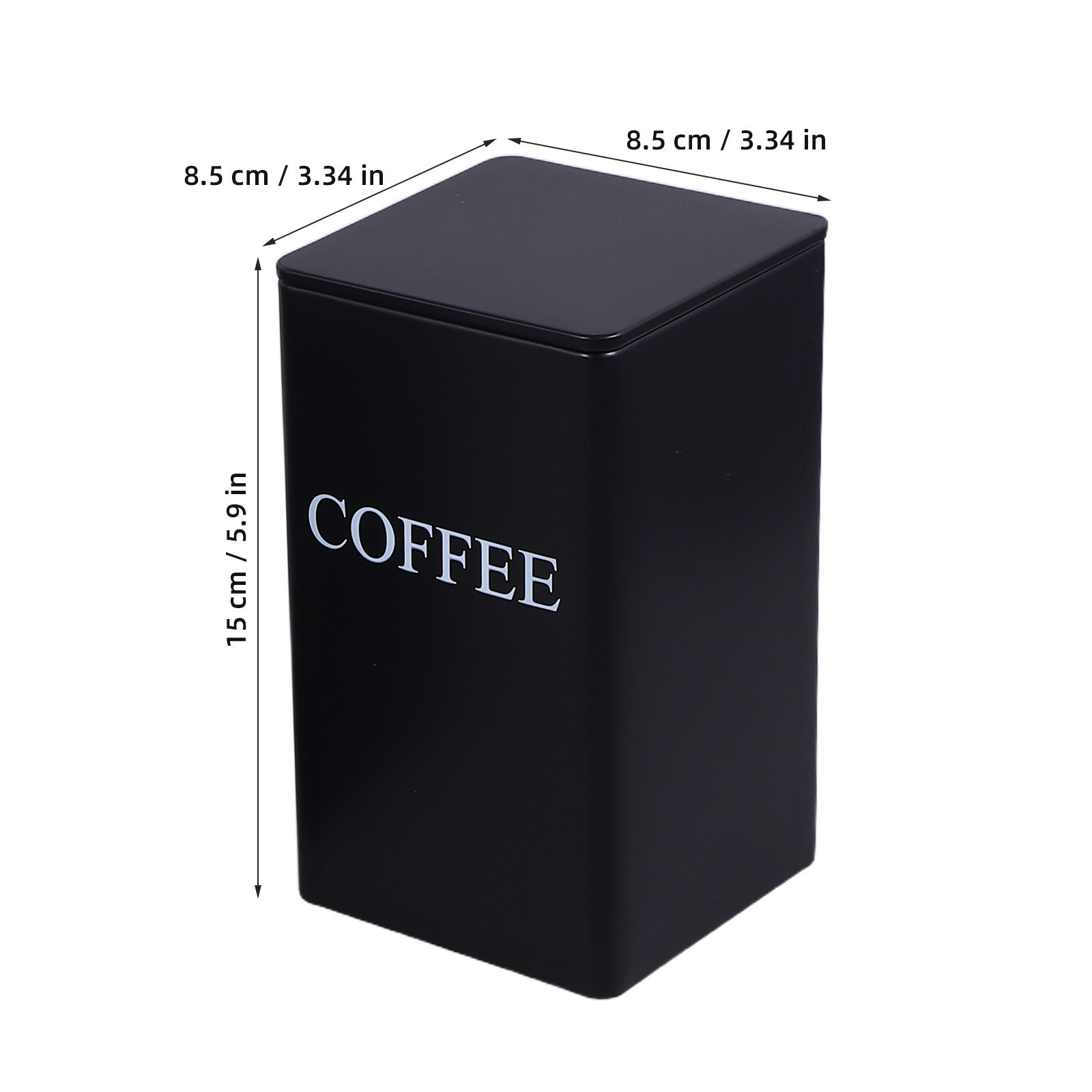 3개 세트 주방용 보관 용기, 금속 사각형 디자인, 커 - Coffee Tea Organizer 리뷰 및 가격