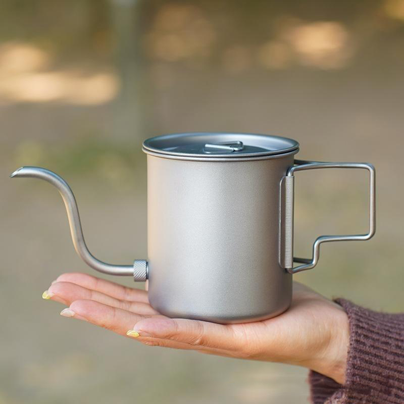 순수 티타늄 구즈넥 푸어오버 커피 주전자 접이식 손잡이 - Pour Over Kettle 리뷰 및 가격