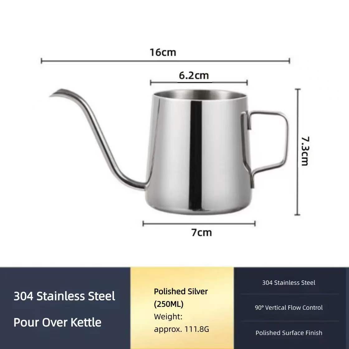스테인리스 스틸 푸어오버 주전자 304 미세 입구 롱  - Pour Over Kettle 리뷰 및 가격