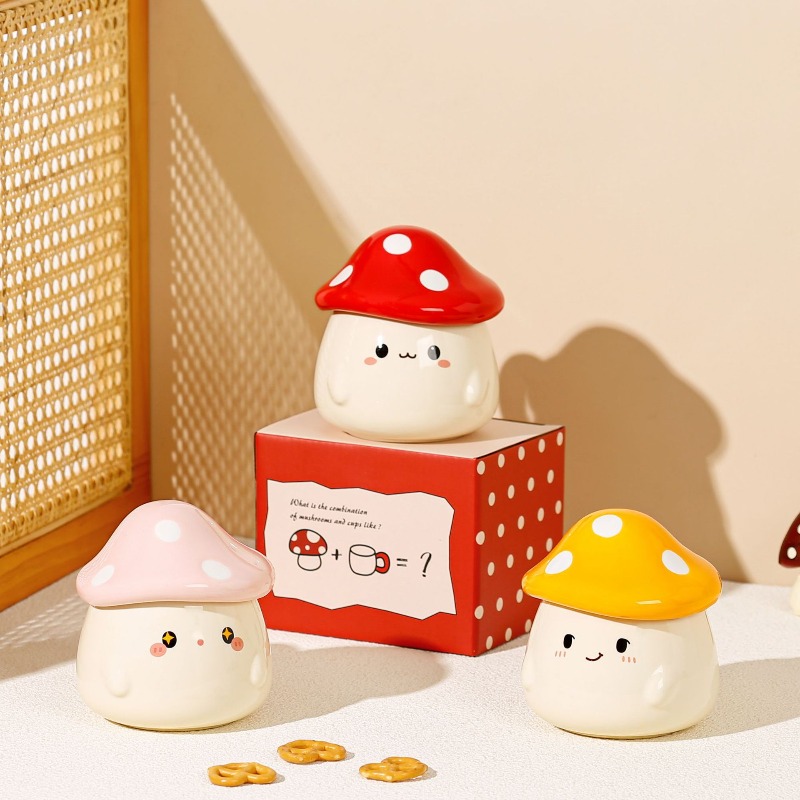 버섯 모양 세라믹 뚜껑 머그컵, 창의적인 커플 컵, 라 - Coffee Tea Latte 리뷰 및 가격