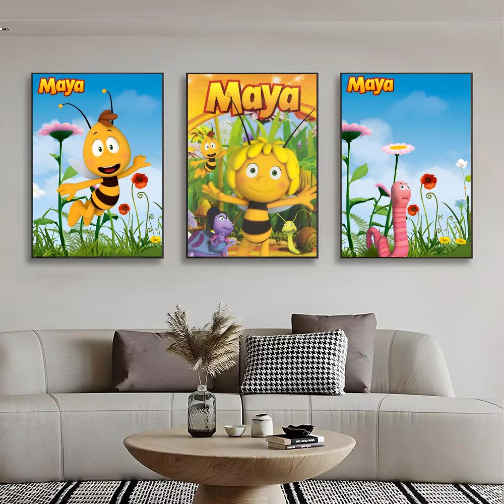 만화 M-Maya the Bee 포스터 자체 접착 예술 - Maya Coffee & Tea Ulasan 리뷰 및 가격
