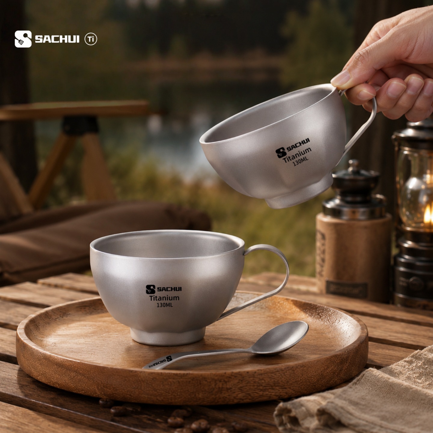 티타늄 이중벽 커피 컵, 야외 캠핑용 초경량 라떼/차/ - Coffee Tea Latte 리뷰 및 가격