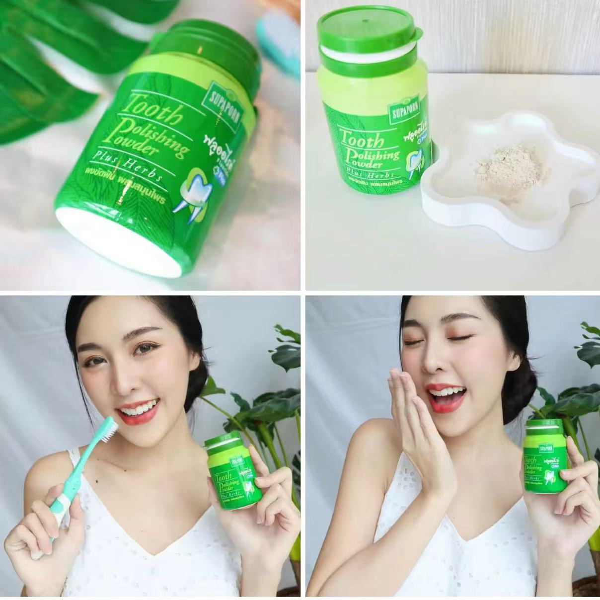 태국 수파포른 허벌 치약, 담배 및 차 얼룩, 치석 및 - Coffee Tea Thai 리뷰 및 가격