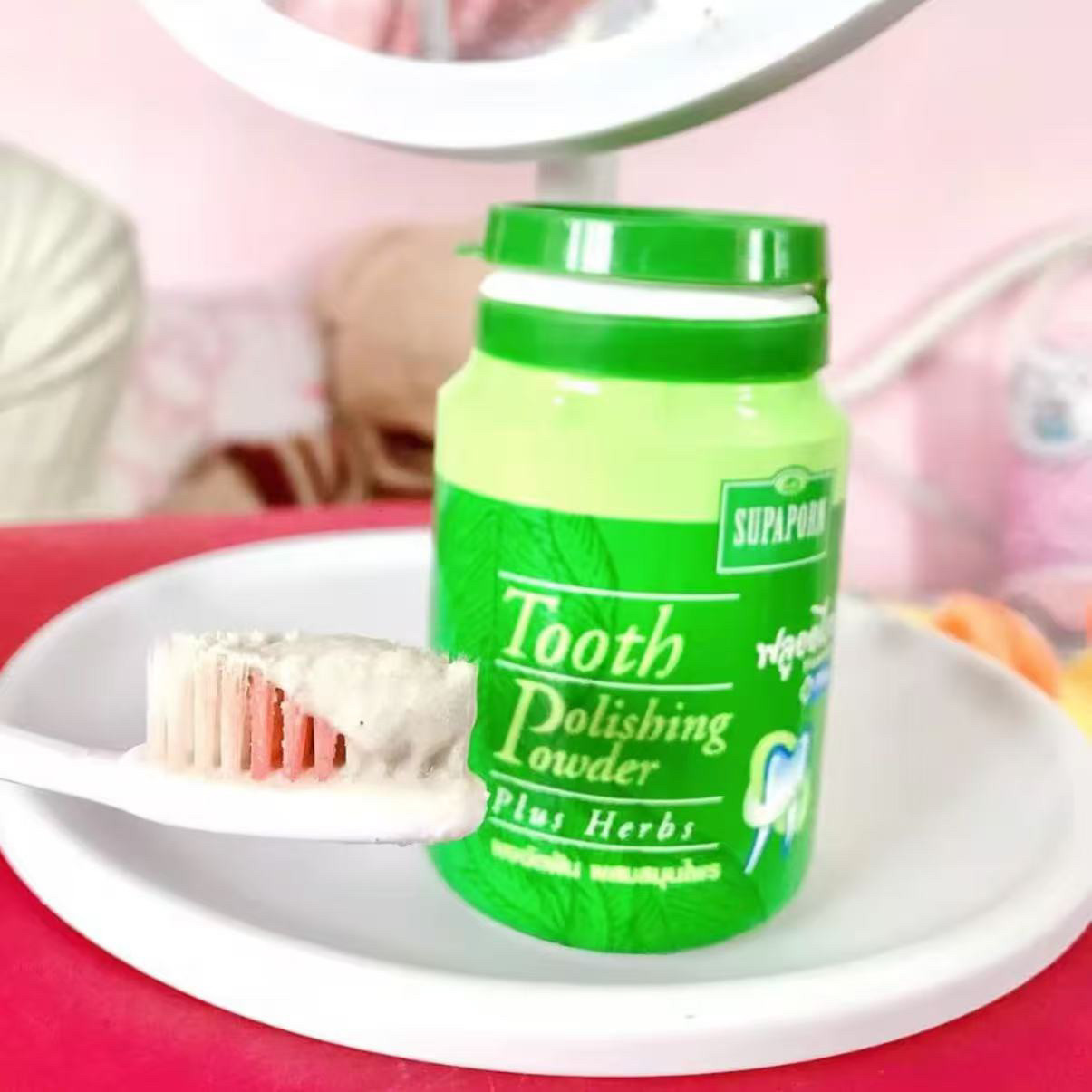 태국 수파포른 허벌 치약, 담배 및 차 얼룩, 치석 및 - Coffee Tea Thai 리뷰 및 가격