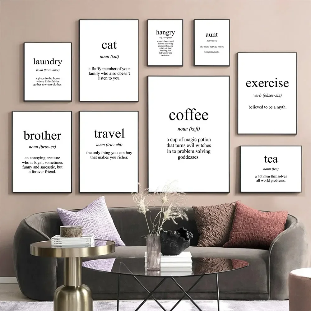 영감을 주는 여행 및 운동 커피 차 형제 의미 명언 벽 - Coffee To Tea Meaning 리뷰 및 가격