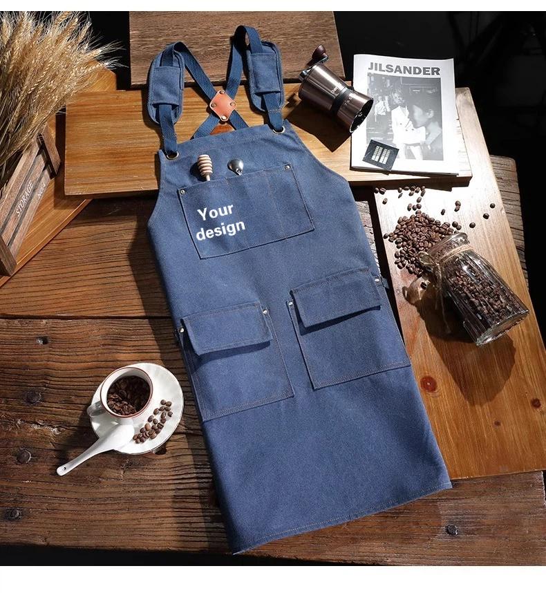 고급 커피숍 앞치마용 맞춤형 로고, 밀크티 바텐더 방수 - Coffee Tea Logo 리뷰 및 가격