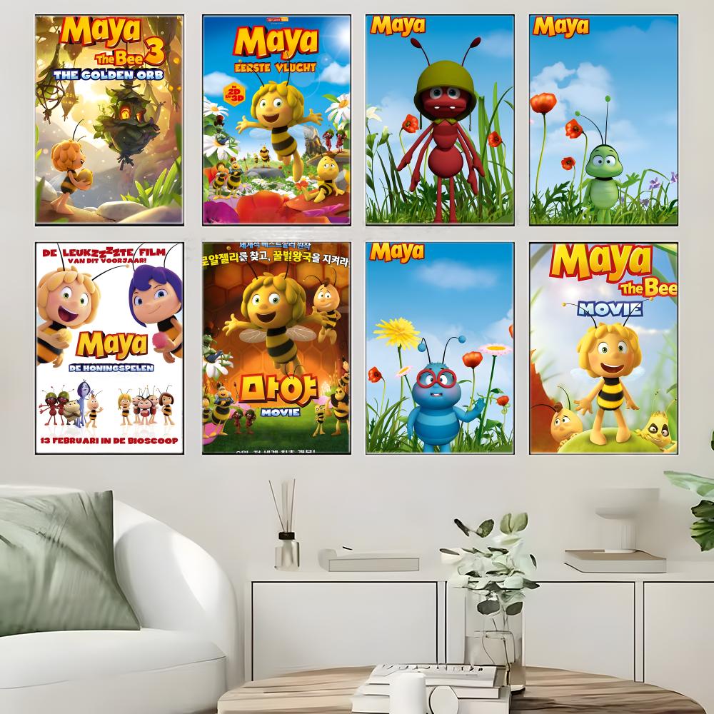 애니메이션 M-Maya the Bee 포스터 자체 접착 - Maya Coffee & Tea Ulasan 리뷰 및 가격