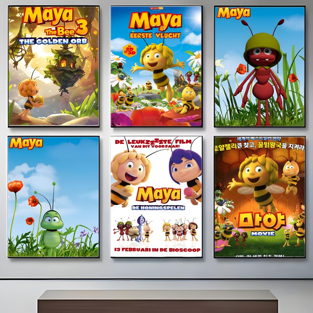 애니메이션 M-Maya the Bee 포스터 자체 접착 - Maya Coffee & Tea Ulasan 리뷰 및 가격