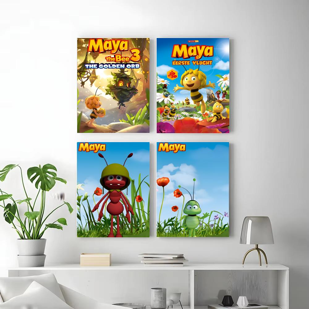 애니메이션 M-Maya the Bee 포스터 자체 접착 - Maya Coffee & Tea Ulasan 리뷰 및 가격