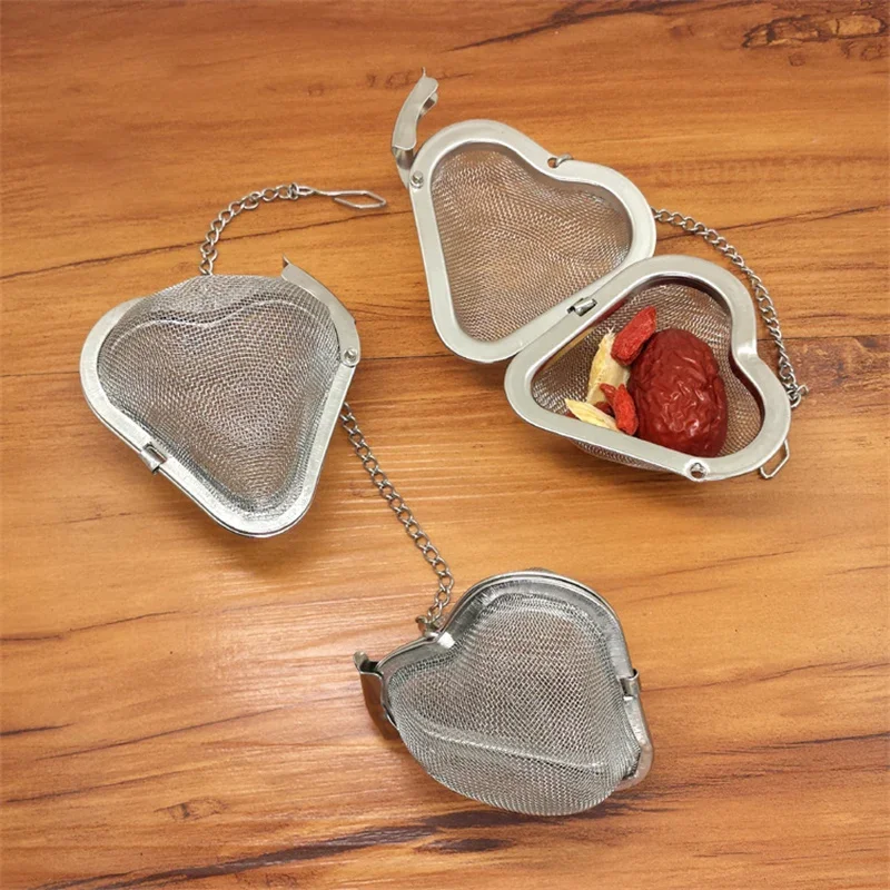 스테인리스 스틸 타원형 하트 구슬 모양 향신료 양념 차 - Tea Strainer Mesh 리뷰 및 가격